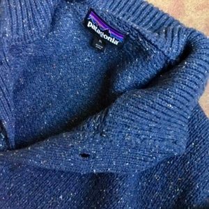 🌈 PATAGONIA Off Country Pullover Sweater - Dark Blue & Like New!